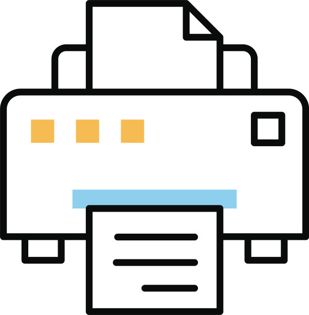 打印机的硬件线和填充样式图片下载