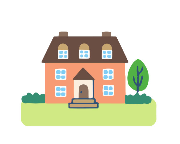 房子的插图图片下载