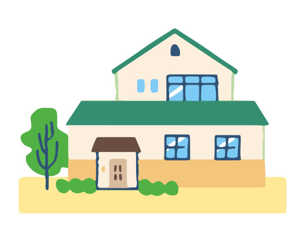 房子的插图图片下载