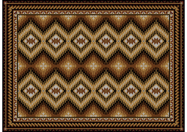 地毯与钻石图案在棕色和灰色吨图片下载