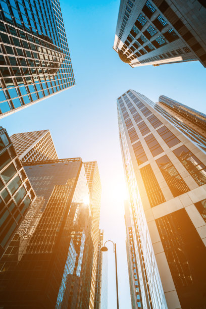 现代建筑近景玻璃窗的抽象背景图片下载