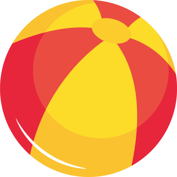 沙滩球图标平风格图片下载