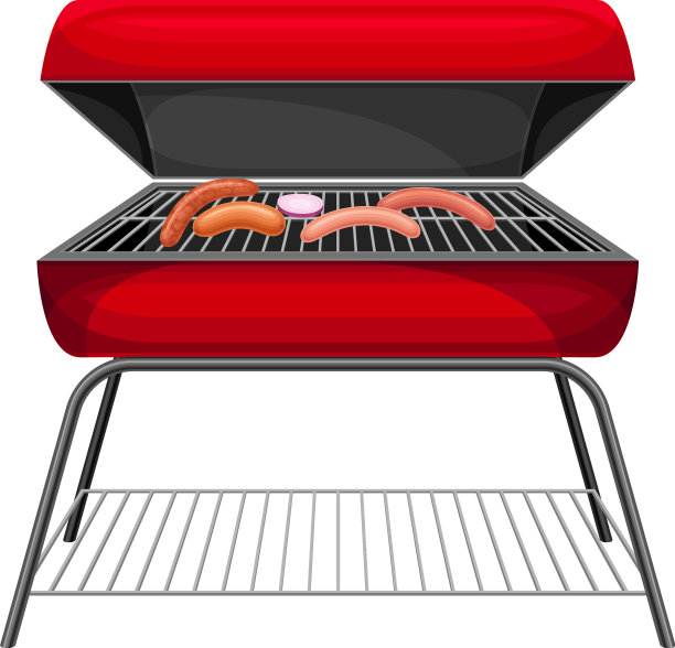 方形木炭烧烤架用金属格栅作图片下载