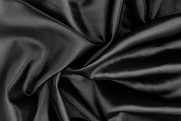 黑色真丝面料纹理背景图片下载