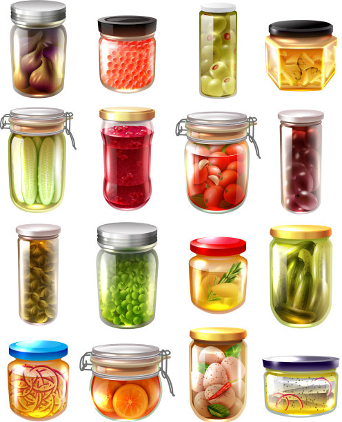 罐头食品集图片下载