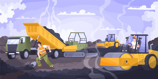 路面铺装平铺组合图片下载