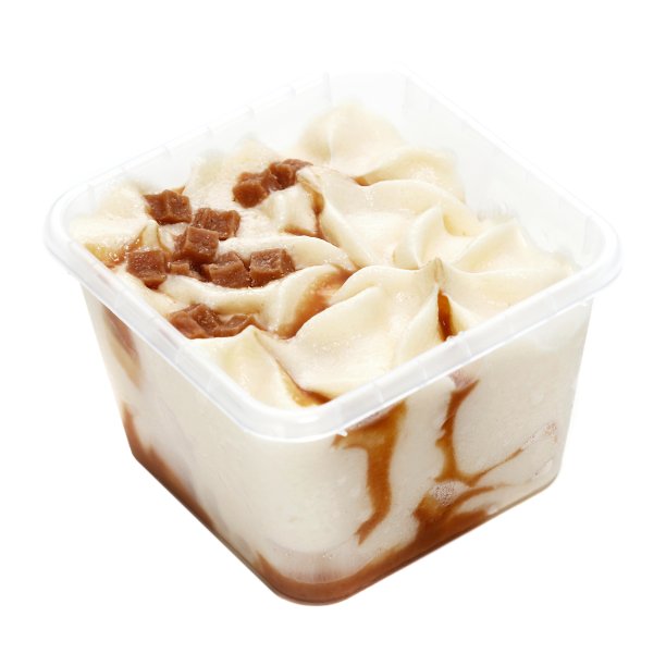 装在塑料盒里的即食冰淇淋图片下载