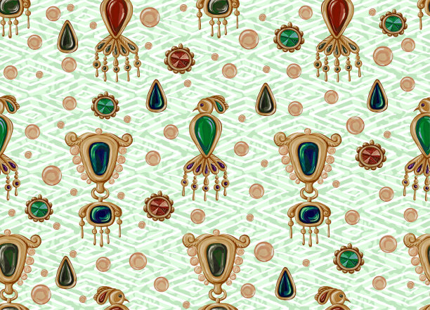 古老的宝石晶体图片下载