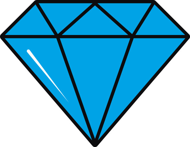 钻石图标孤立设计图片下载