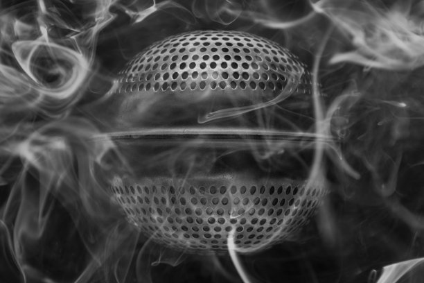 概念黑白背景微距照片泡茶机图片下载