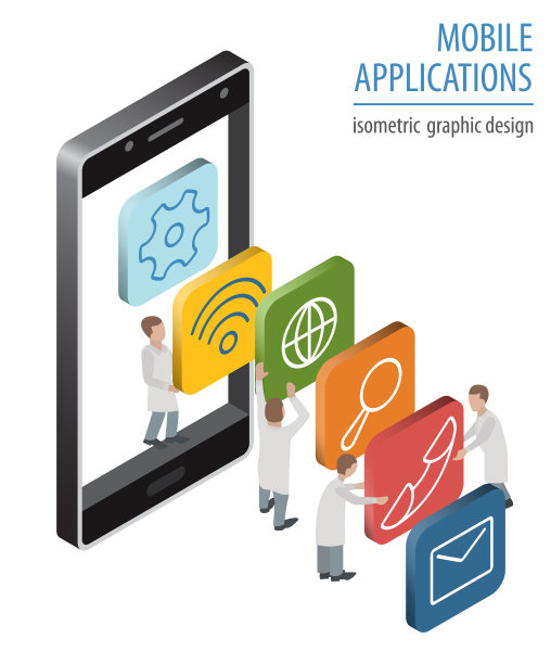 移动应用技术等距图片下载