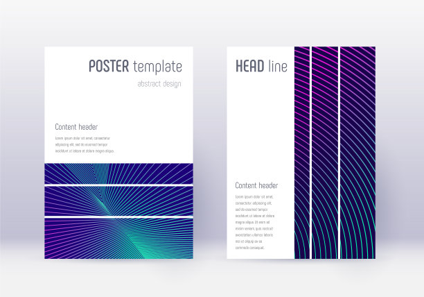 几何封面设计模板设置霓虹灯抽象图片下载