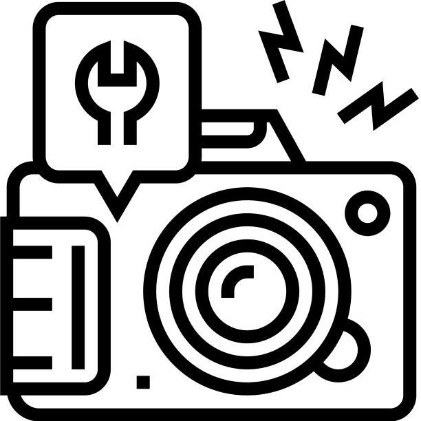 照片相机维修线图标图片下载