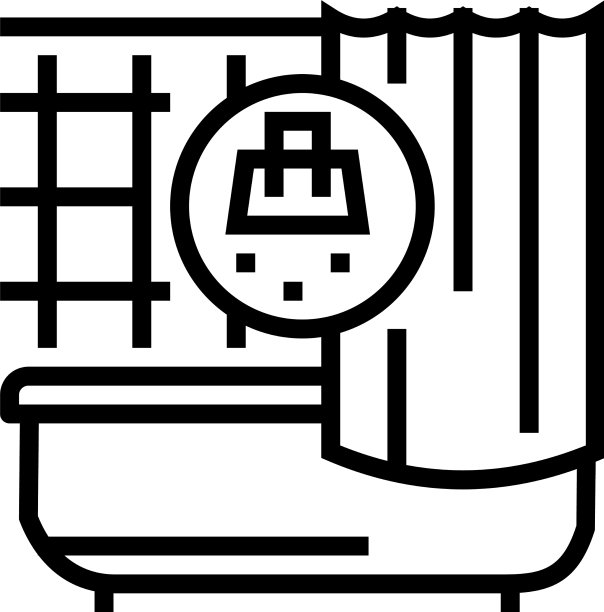 浴室清洁线图标图片下载