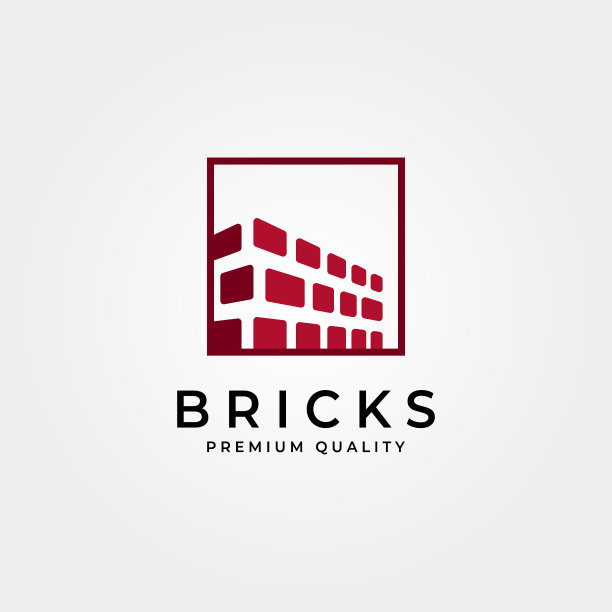 砖墙建筑广场标志标志设计图片下载