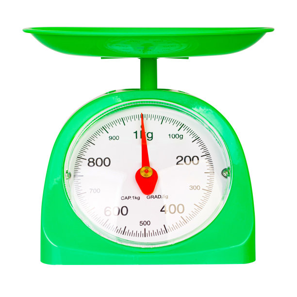 绿色重量测量平衡隔离白色背景图片下载