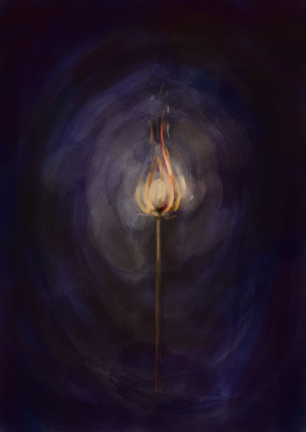 黑暗的数字插图，没有什么光明的希望图片下载