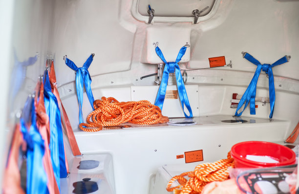 救生艇座椅用聚丙烯不锈钢扣安全带图片下载