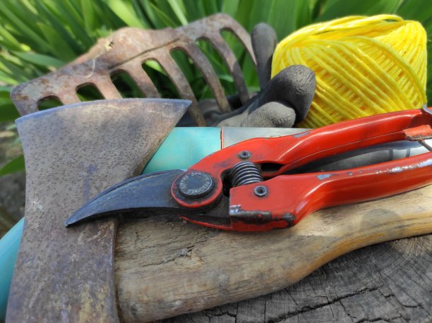 户外园艺金属工具，家庭园艺农业设备图片下载