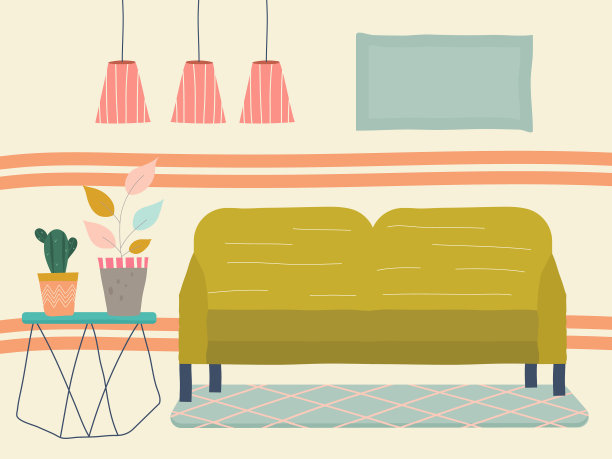 斯堪的纳维亚现代室内客厅图片下载