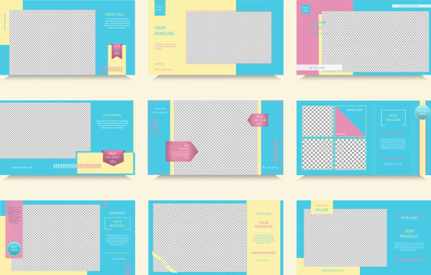 9个社交媒体横幅模板图片下载