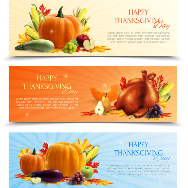 感恩节的横幅图片下载