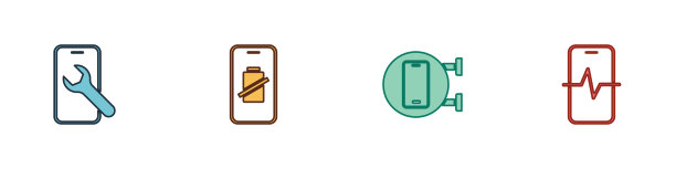 设置移动服务智能手机电池充电图片下载