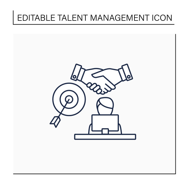 目标协议员工线图标图片下载