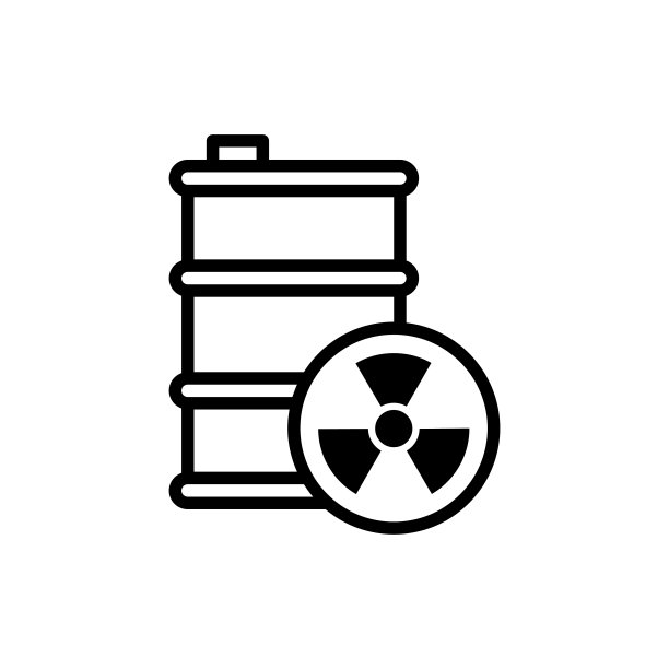 核污染矢量固体图标风格的插图。EPS 10个文件图片下载