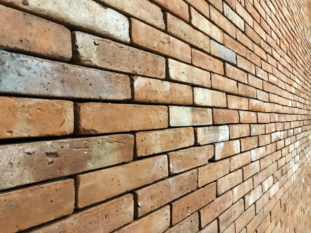 红砖墙透视图图片下载