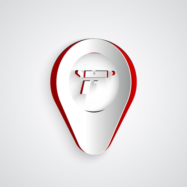 剪纸位置与武器图标隔离图片下载