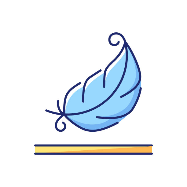 轻量级织物属性矢量平面颜色图标图片下载