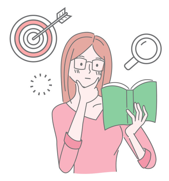 漂亮的女孩戴着眼镜看书可爱图片下载