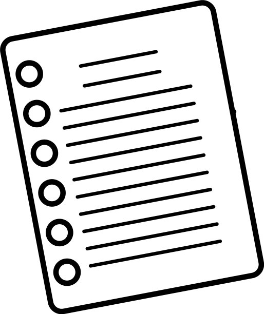 笔记本页面图标线条样式图片下载