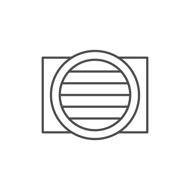 通风管路轮廓图标图片下载
