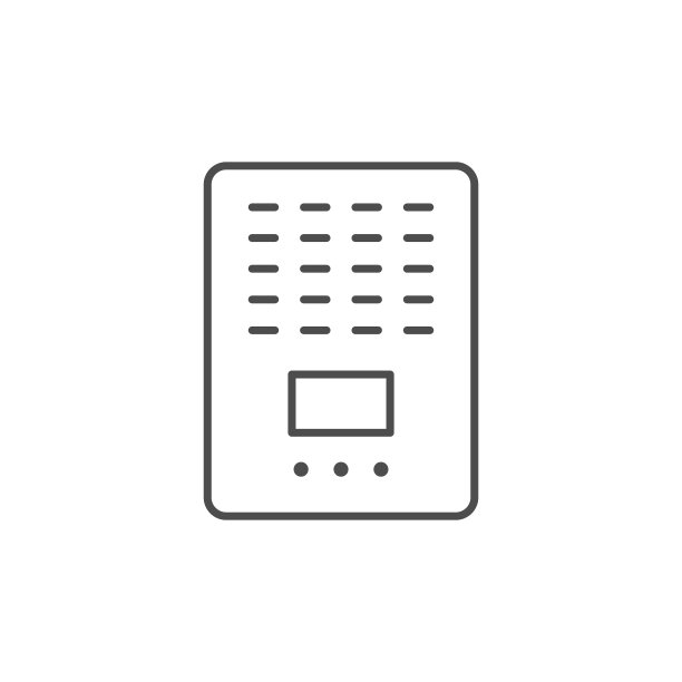 空气净化器线轮廓图标图片下载