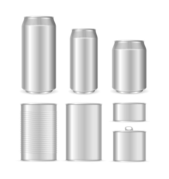 逼真详细的3d空白可以包装模板图片下载