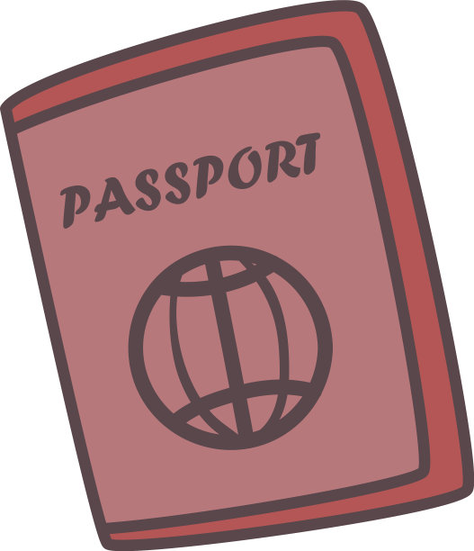护照图标隔离设计图片下载