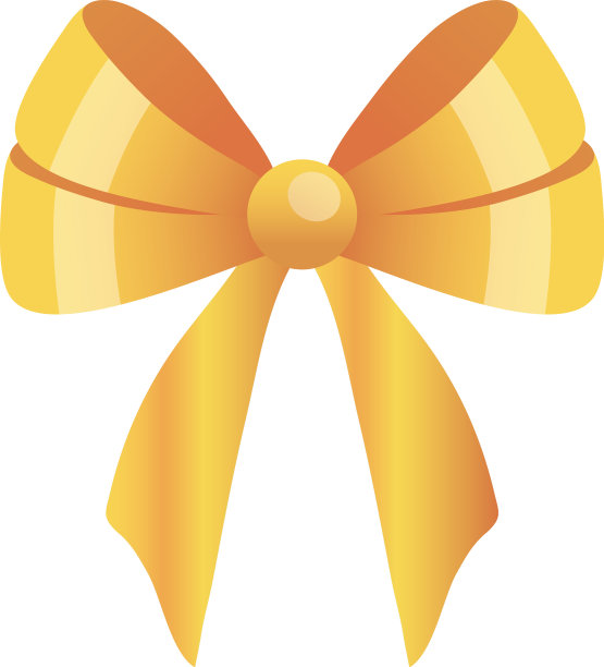 礼品蝴蝶结金图标设计图片下载