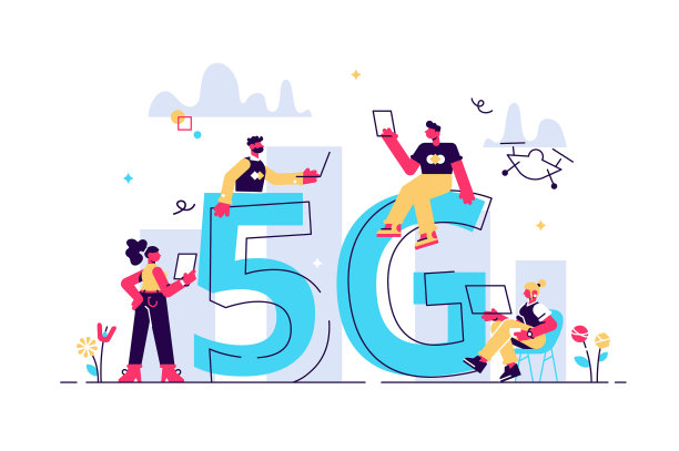 现代人们使用无线高速互联网图片下载