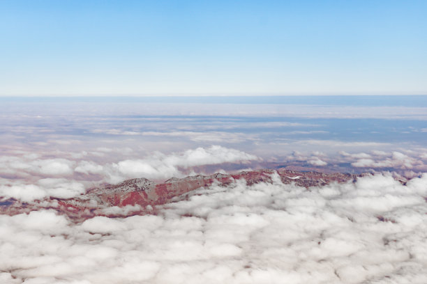 中国新疆高原和雪山的航拍照片图片下载