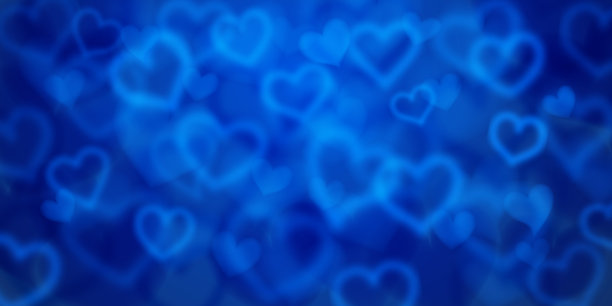 背景与模糊的心图片下载