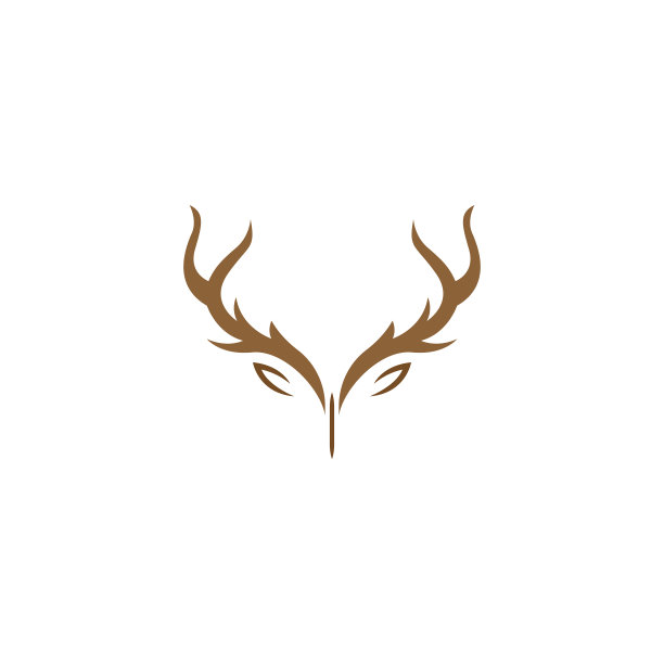 鹿角标志图标设计图片下载