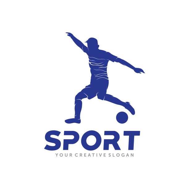 足球标志足球运动员的标志图片下载