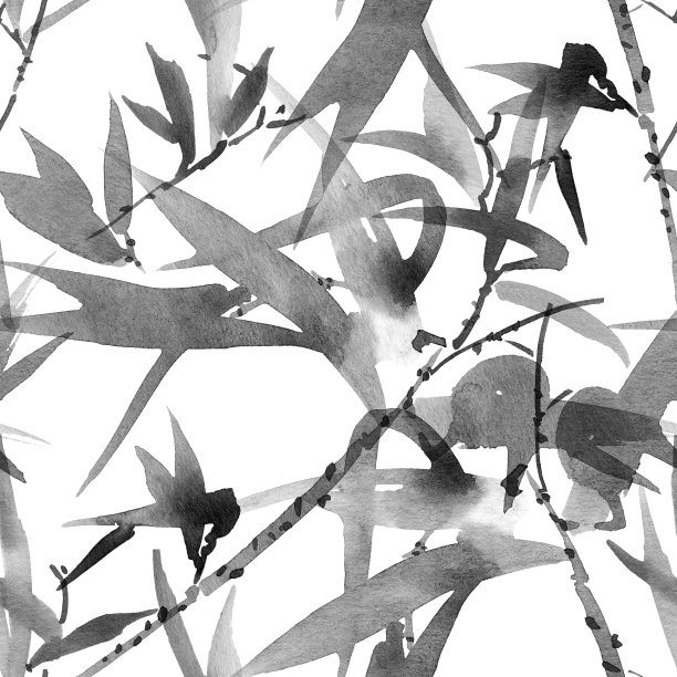 竹叶模式图片下载