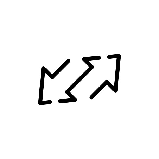 矢量左右箭头，不同方向的直线图标。股票插图图片下载