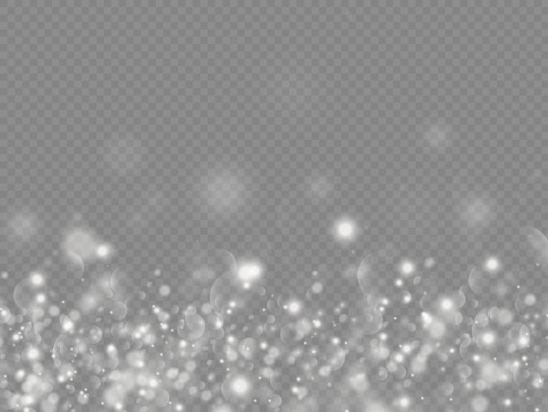 闪光魔术粉尘颗粒散景光效果。图片下载