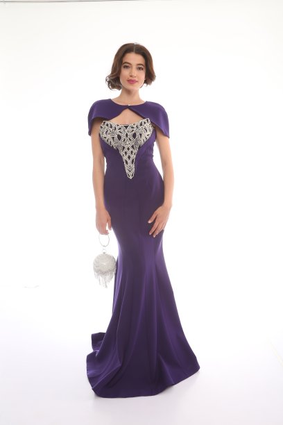 穿着薄纱毕业礼服的年轻女子图片下载