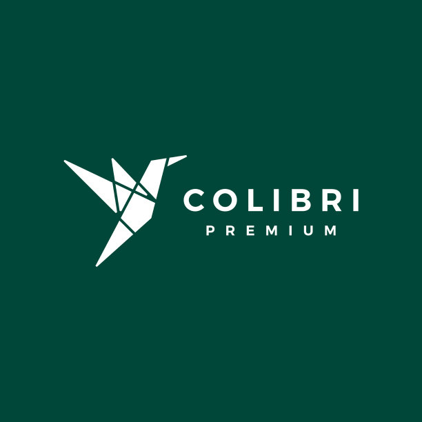几何colibri蜂鸟标志图标图片下载