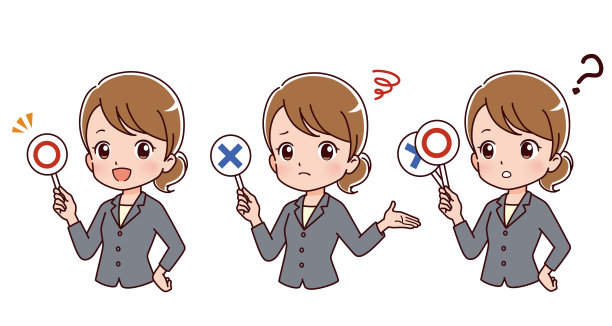 年轻女子回答的剪辑艺术图片下载